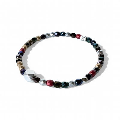 August Geometric Multi Beaded - Silver