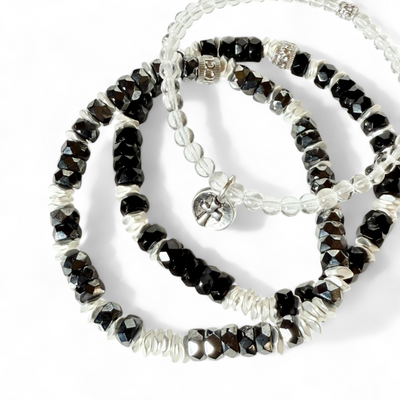 Elisabeth - Flawless Hematite with Silver