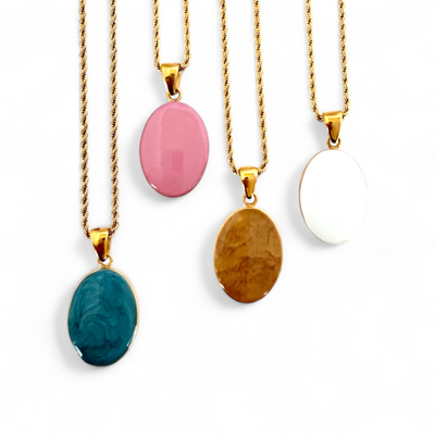 St. Tropez Necklace - Oval - Forsythia - Gold