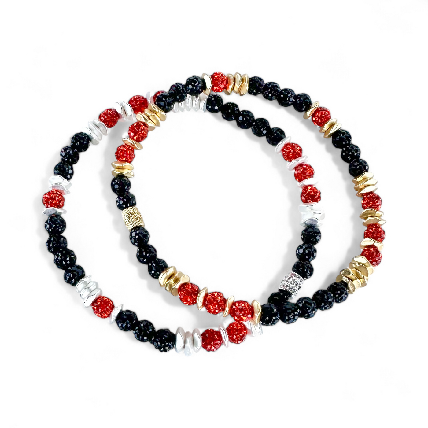 Mixed Reagan Bracelet - Orange and Black