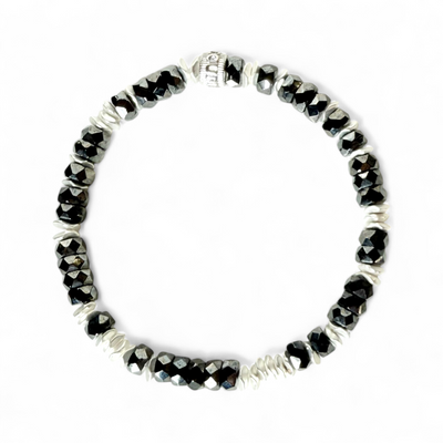 Elisabeth - Flawless Hematite with Silver