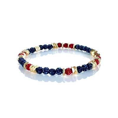 Mixed Reagan Bracelet - Navy and Red