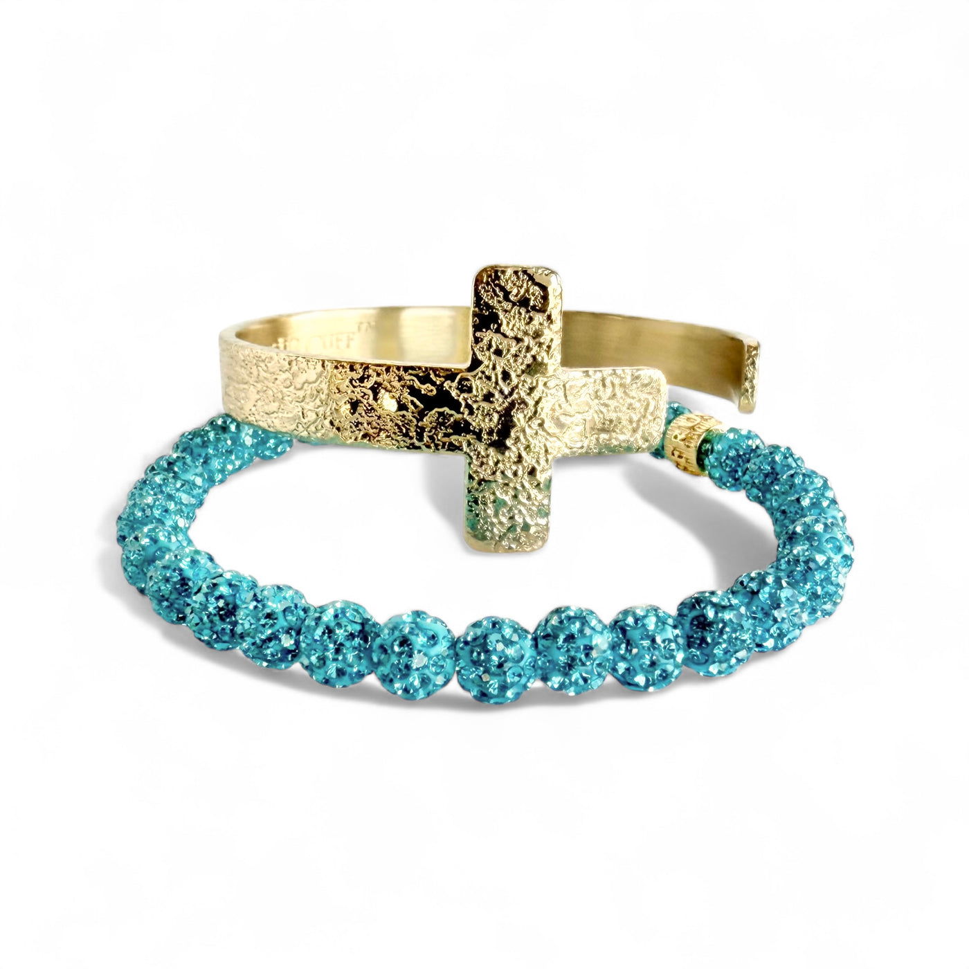 Napa Cross Cuff Gold Meets Emerson 6.0 Turquoise - Duo