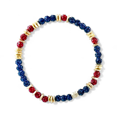 Mixed Reagan Bracelet - Navy and Red