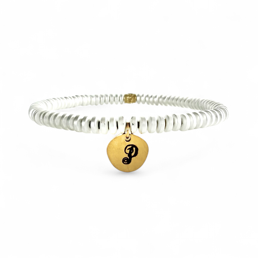 Yvette Initial Silver-Gold