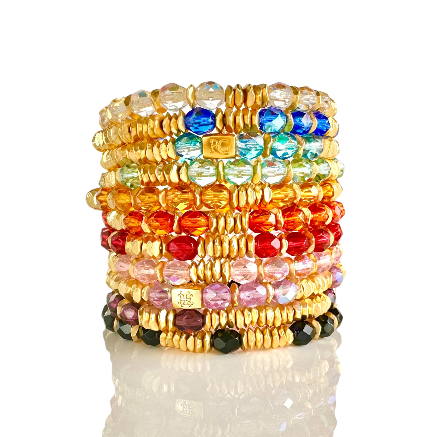 Venice Beaded Gold - Turquoise