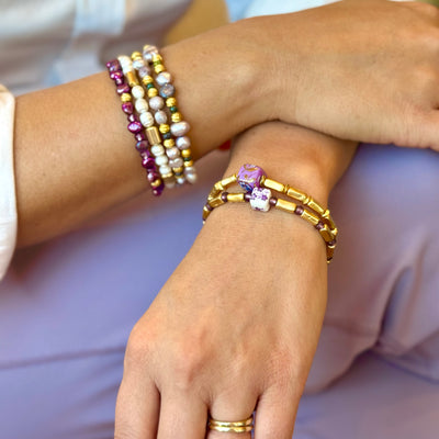 Petals - Lavender with Gold