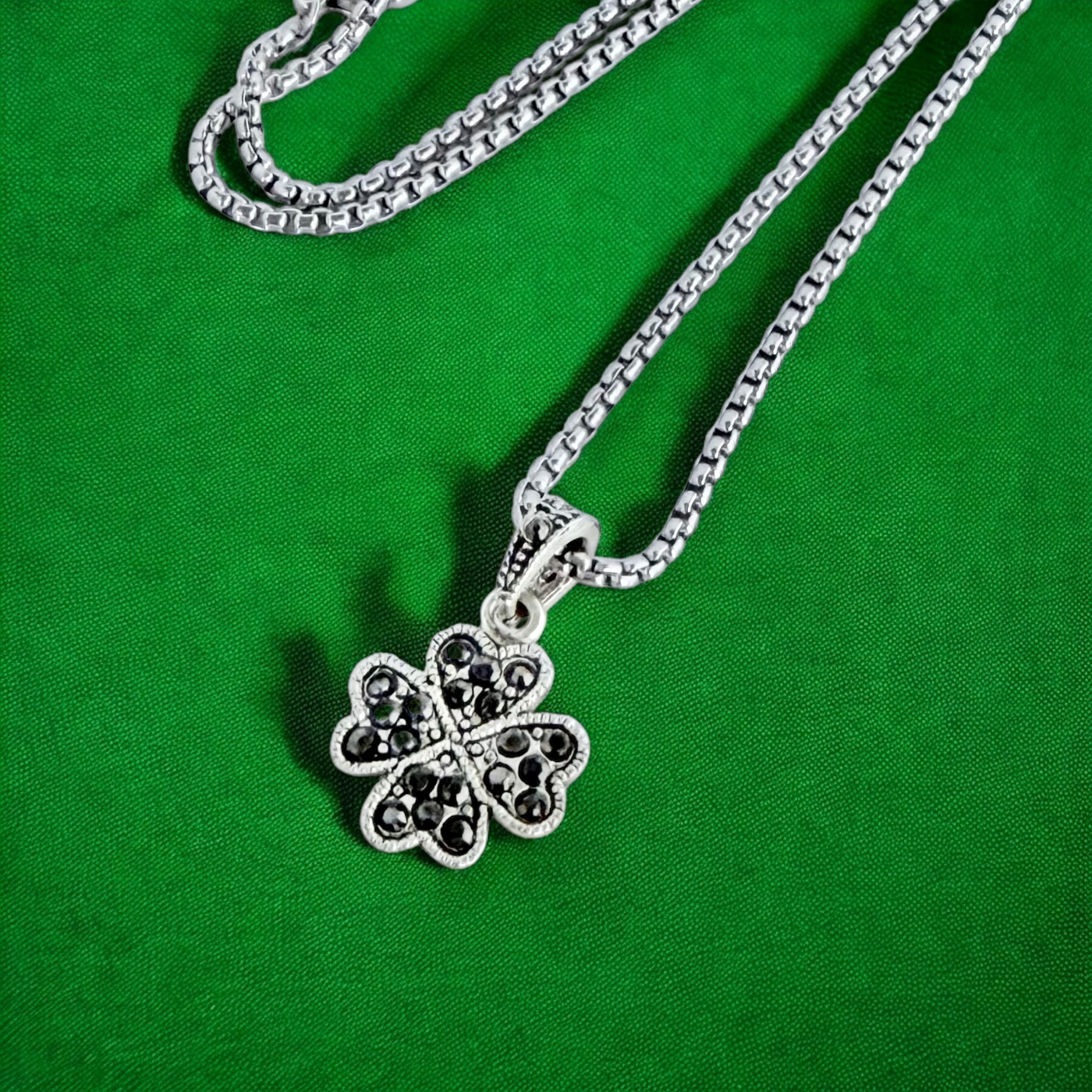 Shimmering Shamrock Necklace