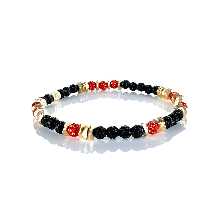 Mixed Reagan Bracelet - Orange and Black