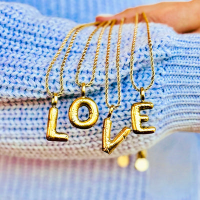 Bonnie Lou Balloon Necklace-Gold