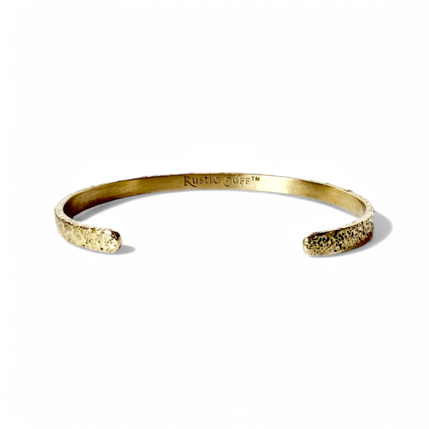 Textured & Tapered Mini Cuff - Gold