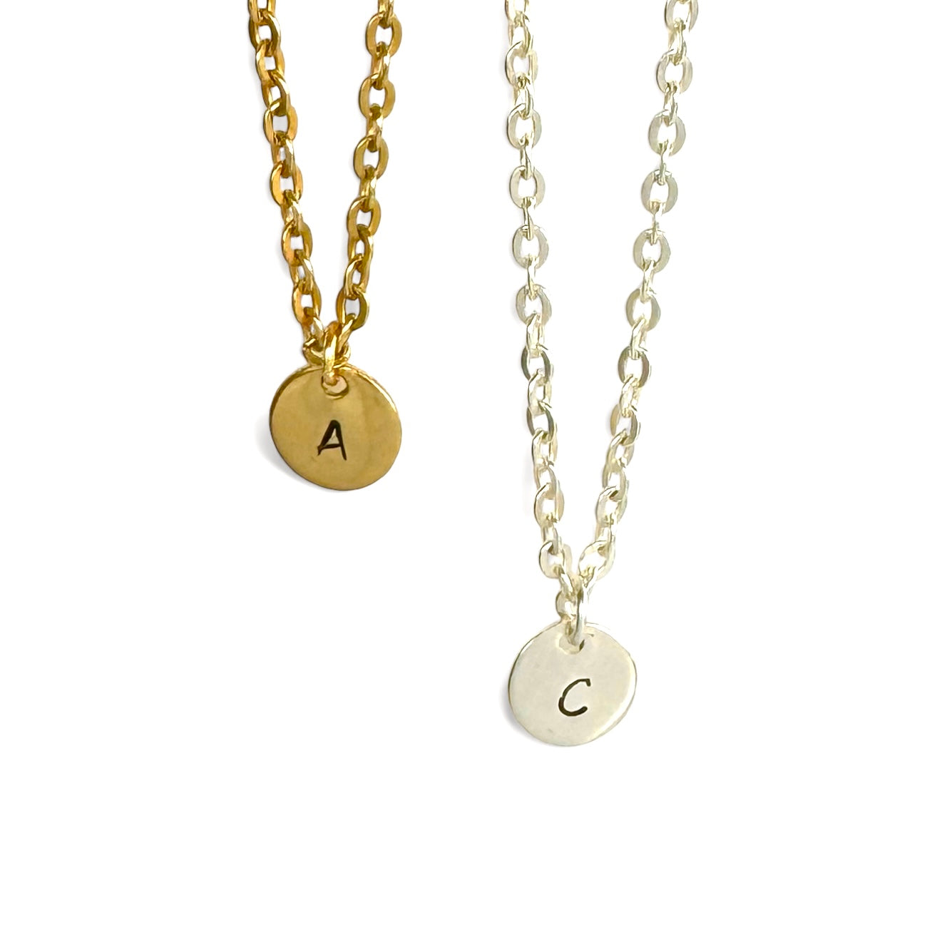 Ithaca Initial Necklace - Silver-Single Letter