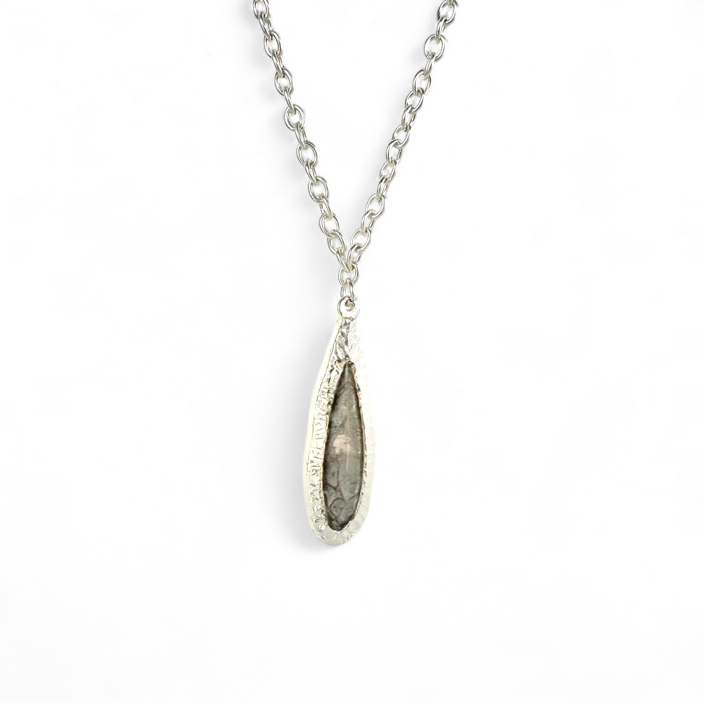 Frances Necklace - Silver Metallic in Silver