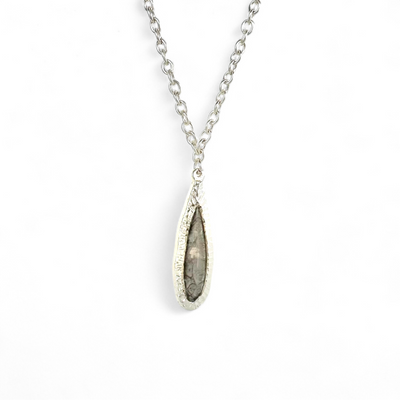 Frances Necklace - Silver Metallic in Silver