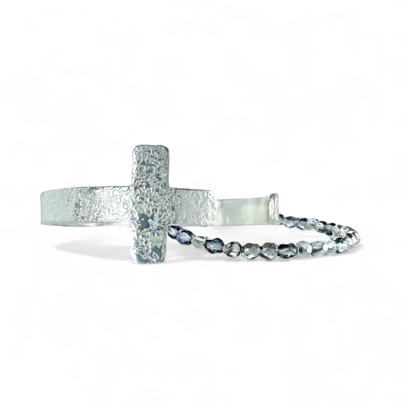 Napa Silver Cross Cuff Meets Starry Night - Duo