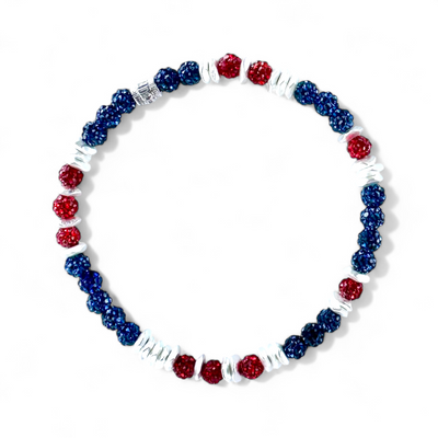 Mixed Reagan Bracelet - Navy and Red