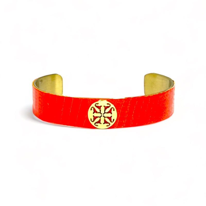 *.5 Lizard Cuff-Brilliant Orange