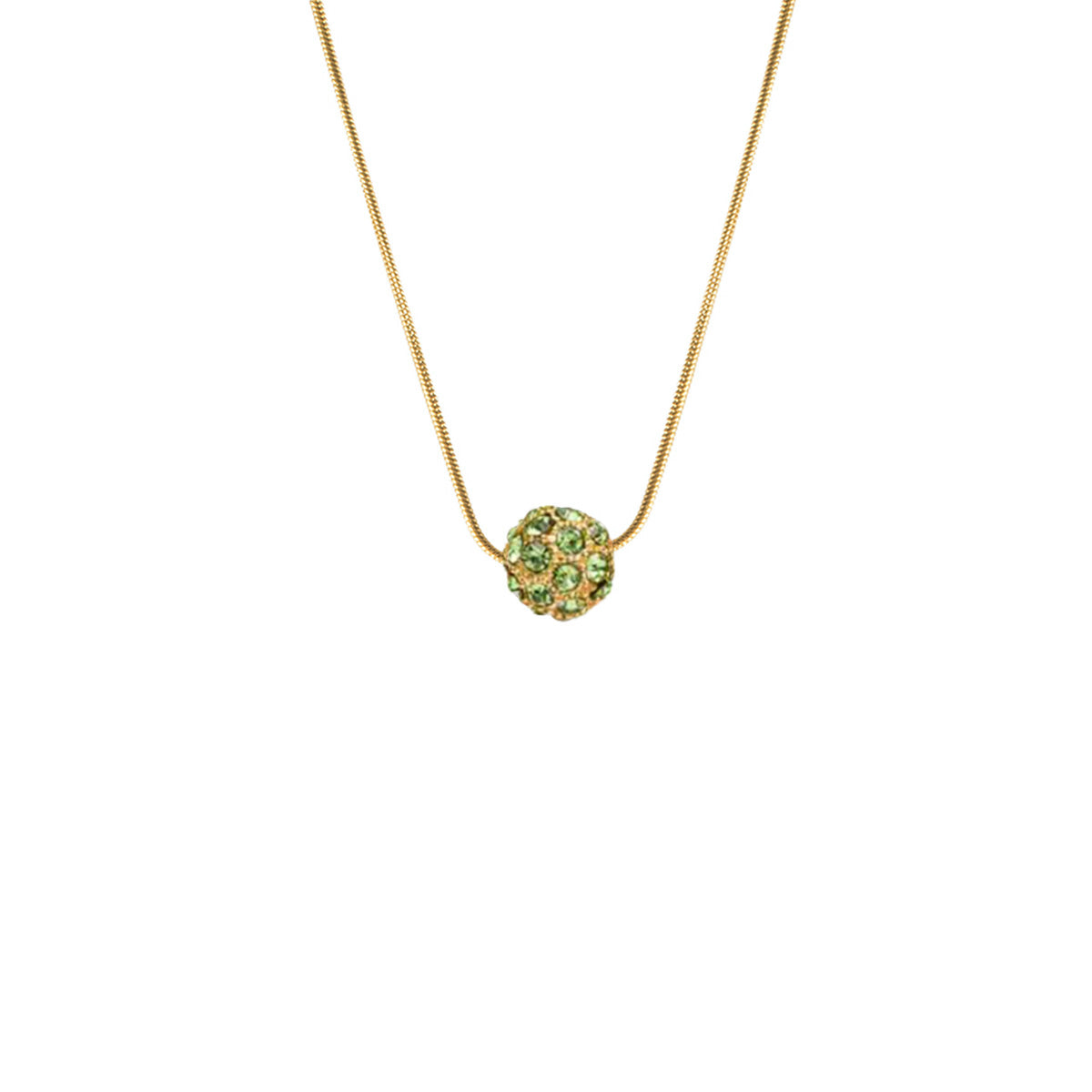 *Kenzie Necklace - Lime with Gold