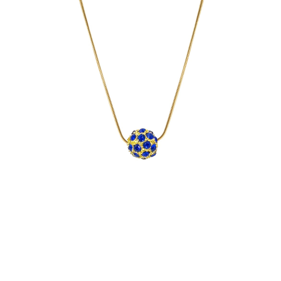 *Kenzie Necklace - Cobalt with Gold