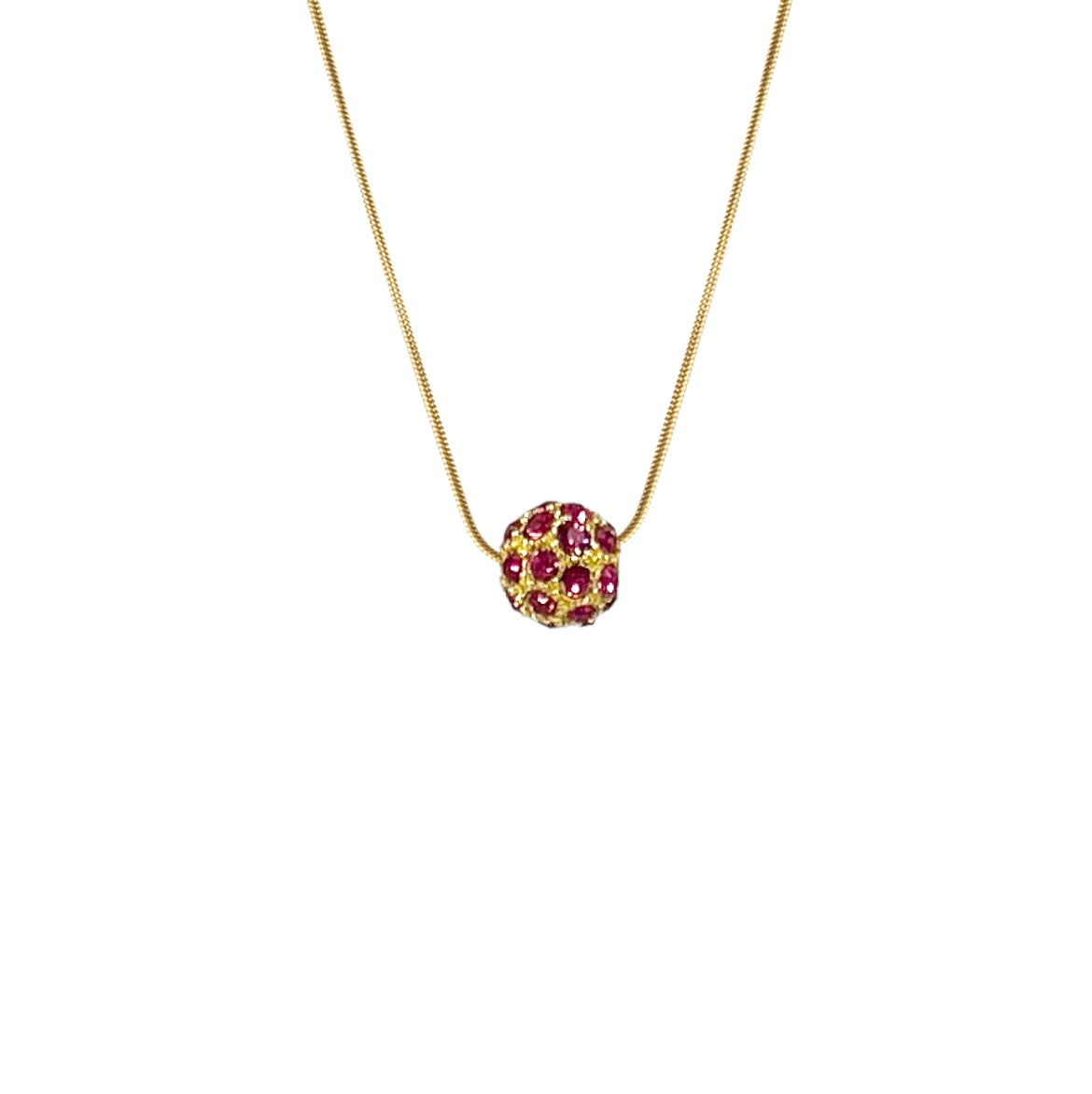 *Kenzie Necklace - Magenta with Gold