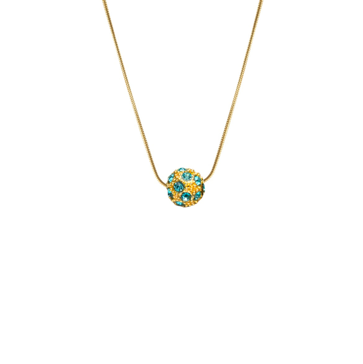 *Kenzie Necklace - Turquoise with Gold