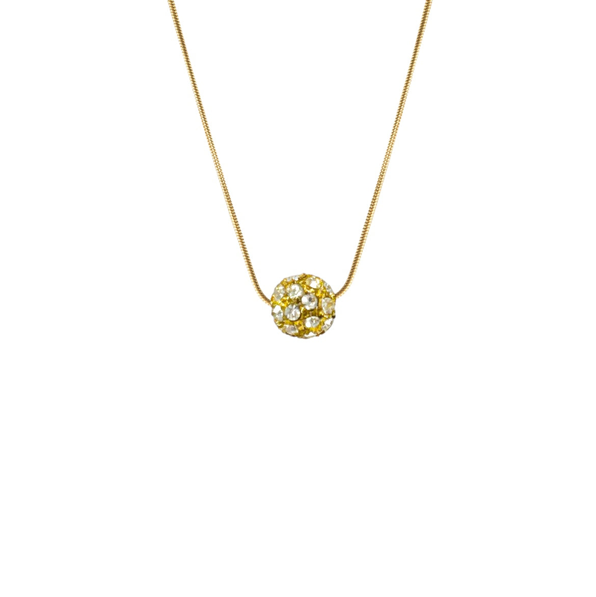 *Kenzie Necklace - White with Gold