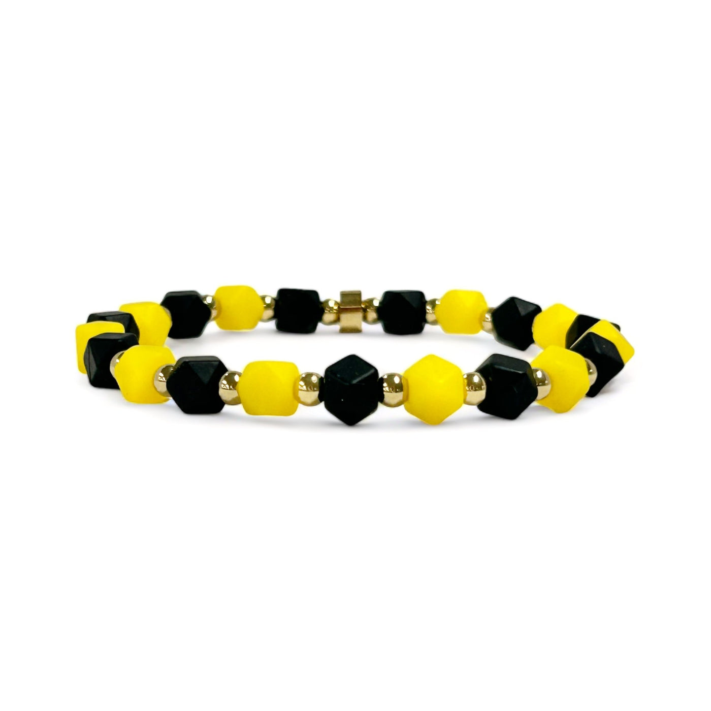 *Hexagon Bracelet Yellow and Black