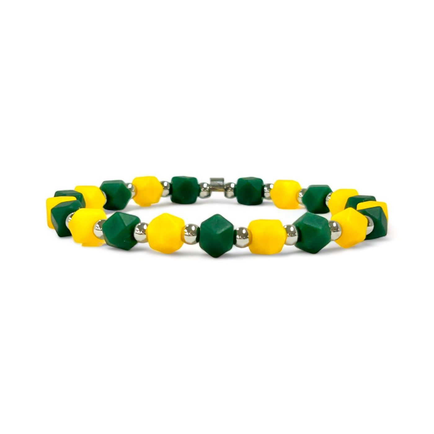 *Hexagon Bracelet Yellow and Green