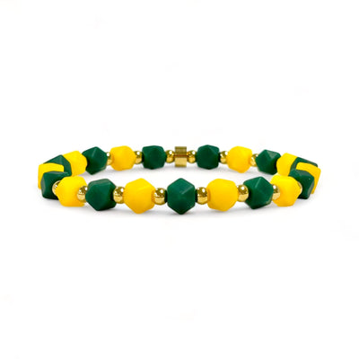 *Hexagon Bracelet Yellow and Green