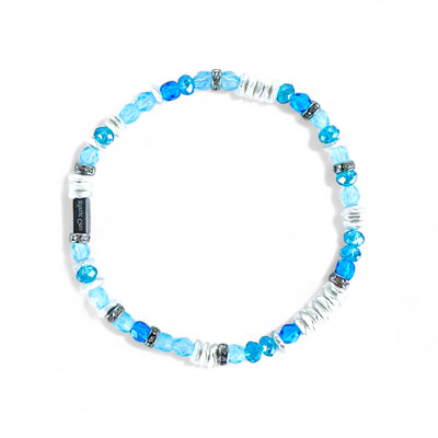 Venice Beaded Silver - Turquoise