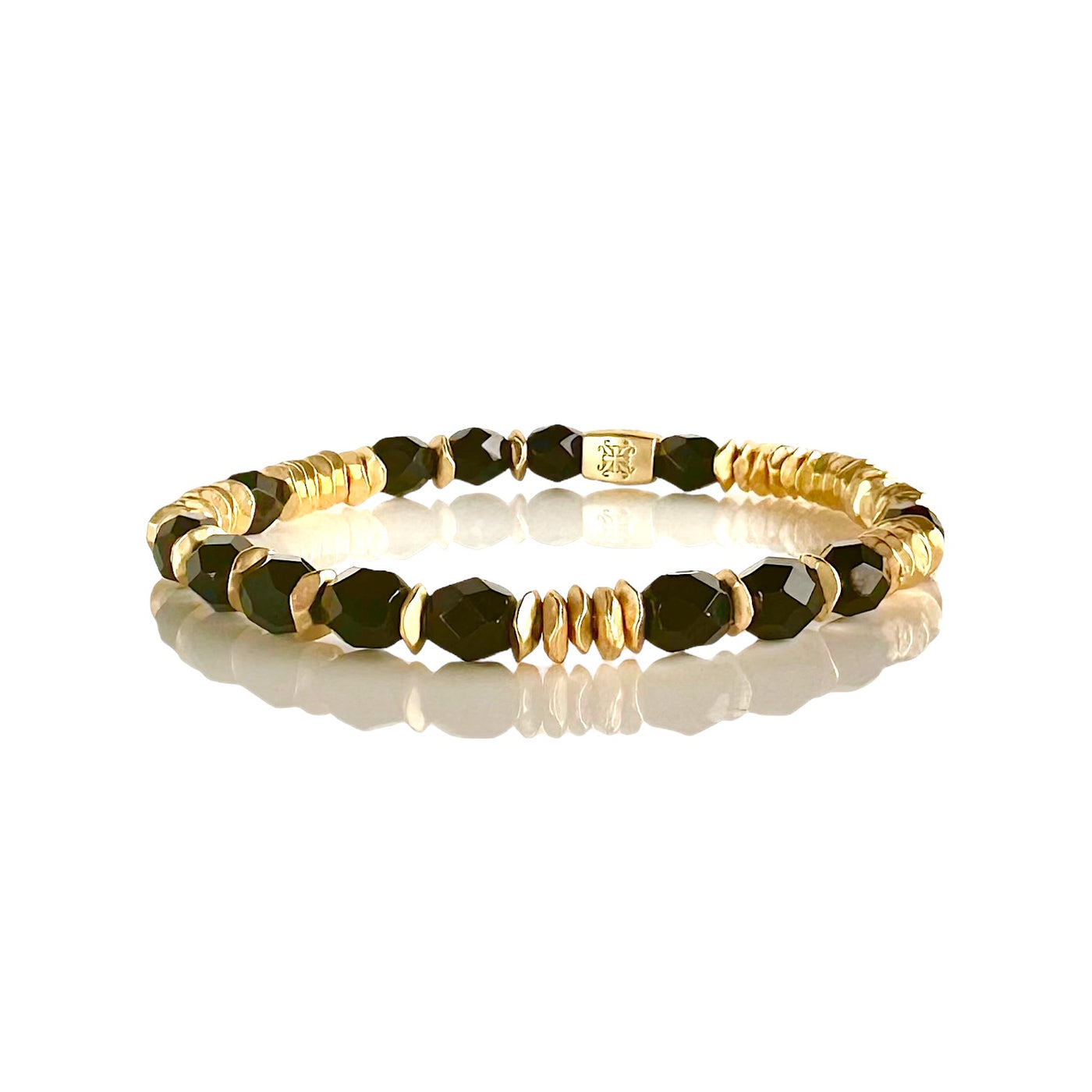 Florence Beaded  - Gold Black