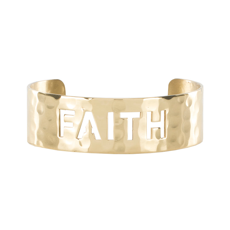 *Cut Out .75 - Faith - Gold